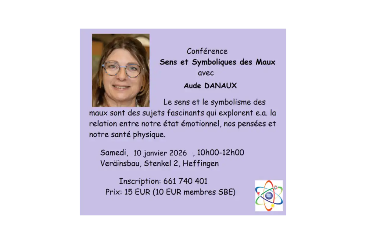 Conférence „Sens et Symboliques des maux“ 10 janvier 2026